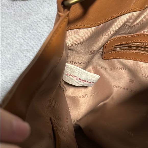 Tan Leather Shoulder Bag lucky brand - Picture 6 of 6